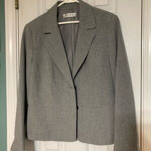 Women's Gray Kasper 2 piece Jacket and Pants